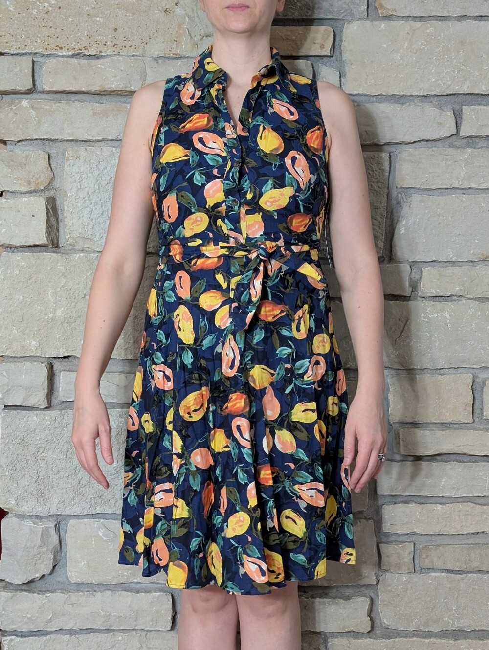 NWT London Times linen blend dress
